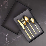 4 Pcs Lavish Single Serving Stainless Steel Cutlery Set Collection