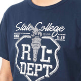 Rica Lewis T-Shirt Navy Printed (State College)