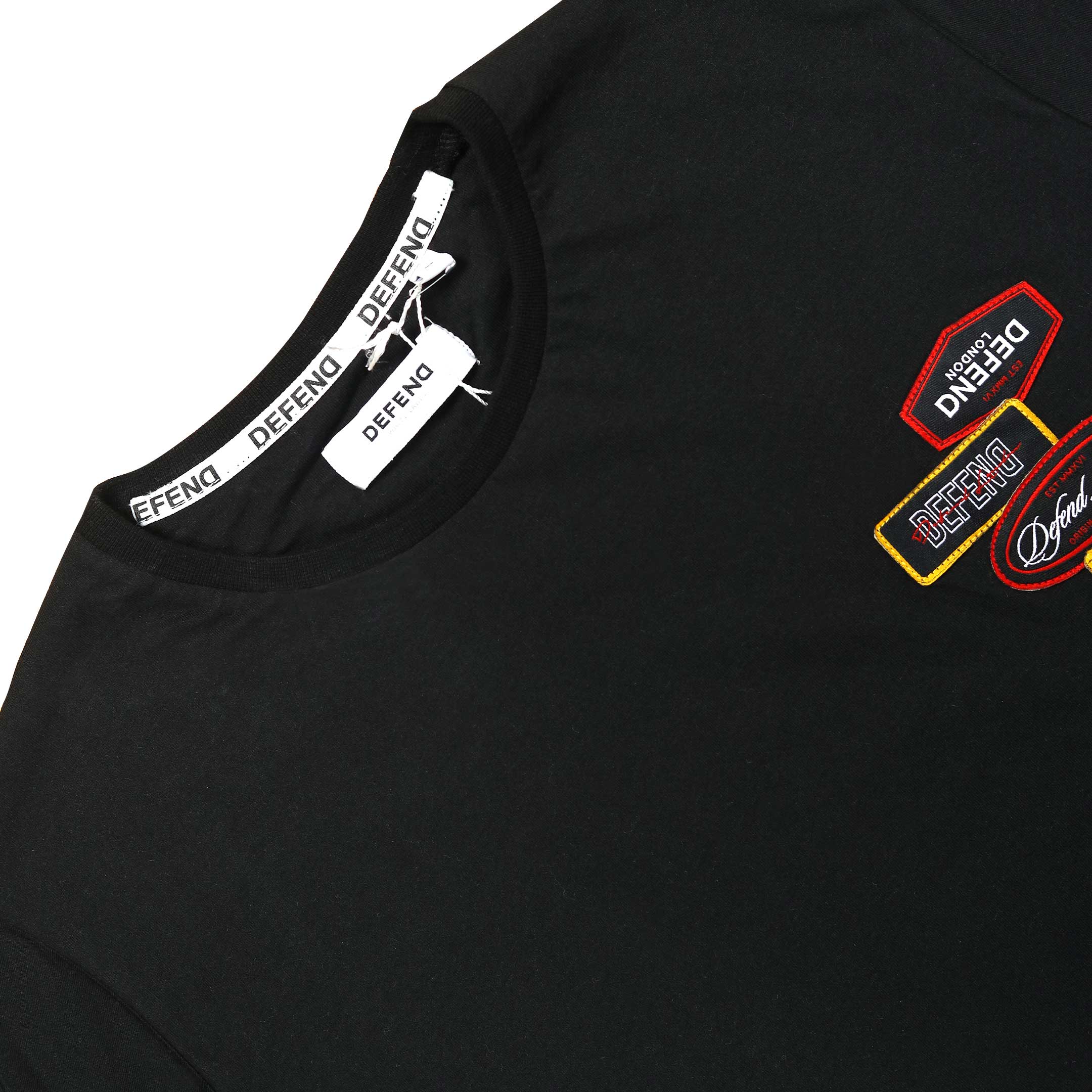 DFND Brand T-Shirt Black 5 Logo Design