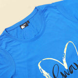 Flash Brand Printed T-Shirt Royal Blue