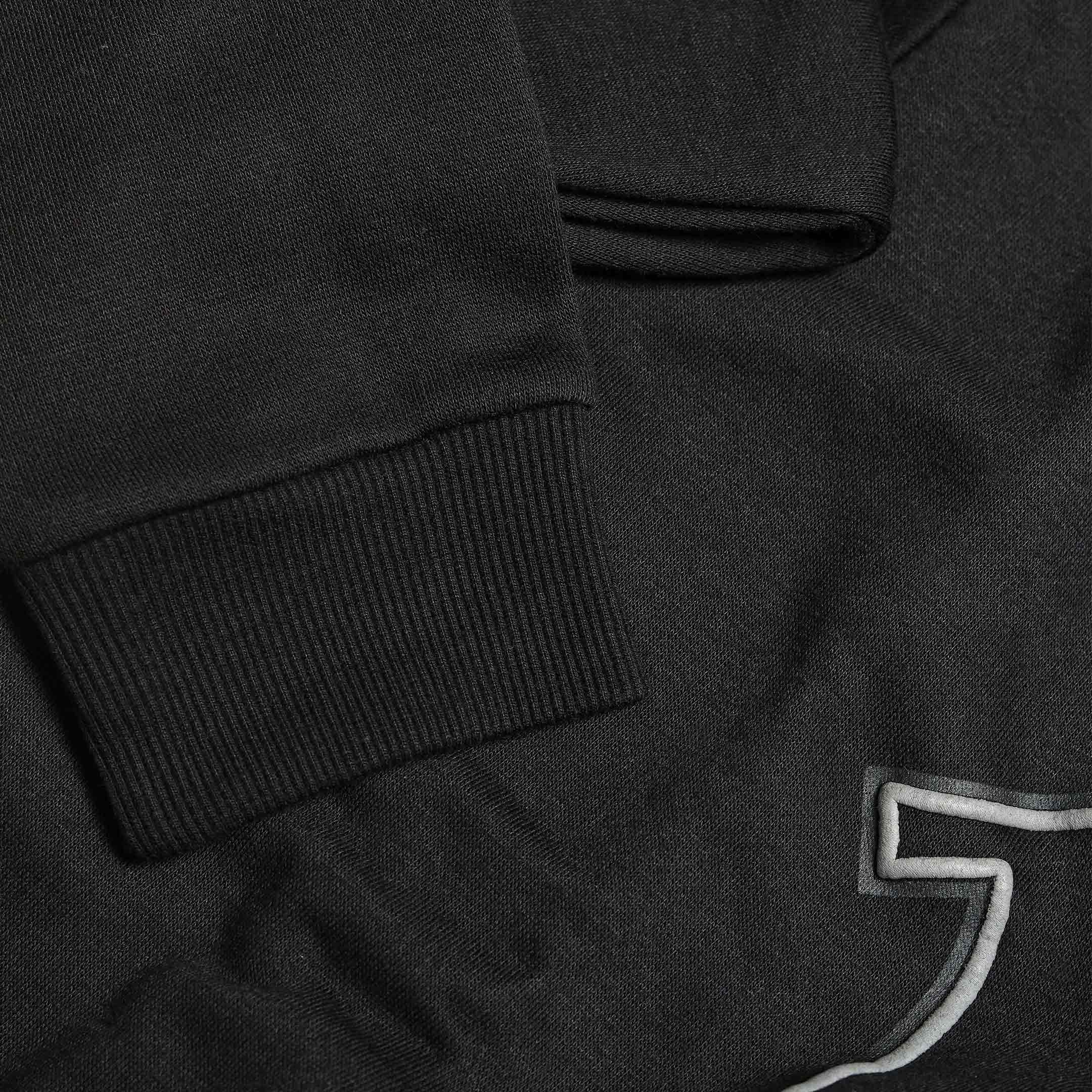 Boohoo Man Emblem Graphic Design Sweat Shirt Black