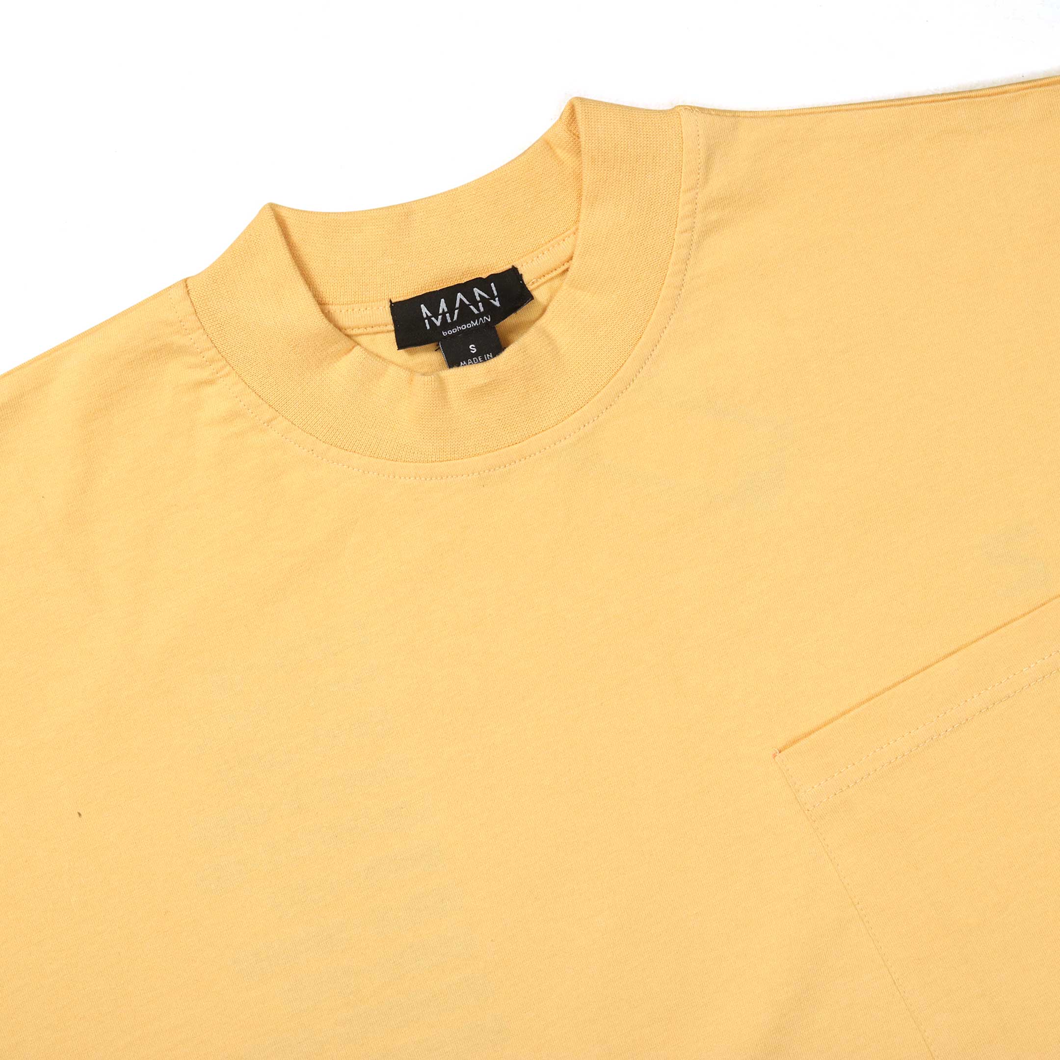Boohoo Man T-Shirt Stone With Pocket Design