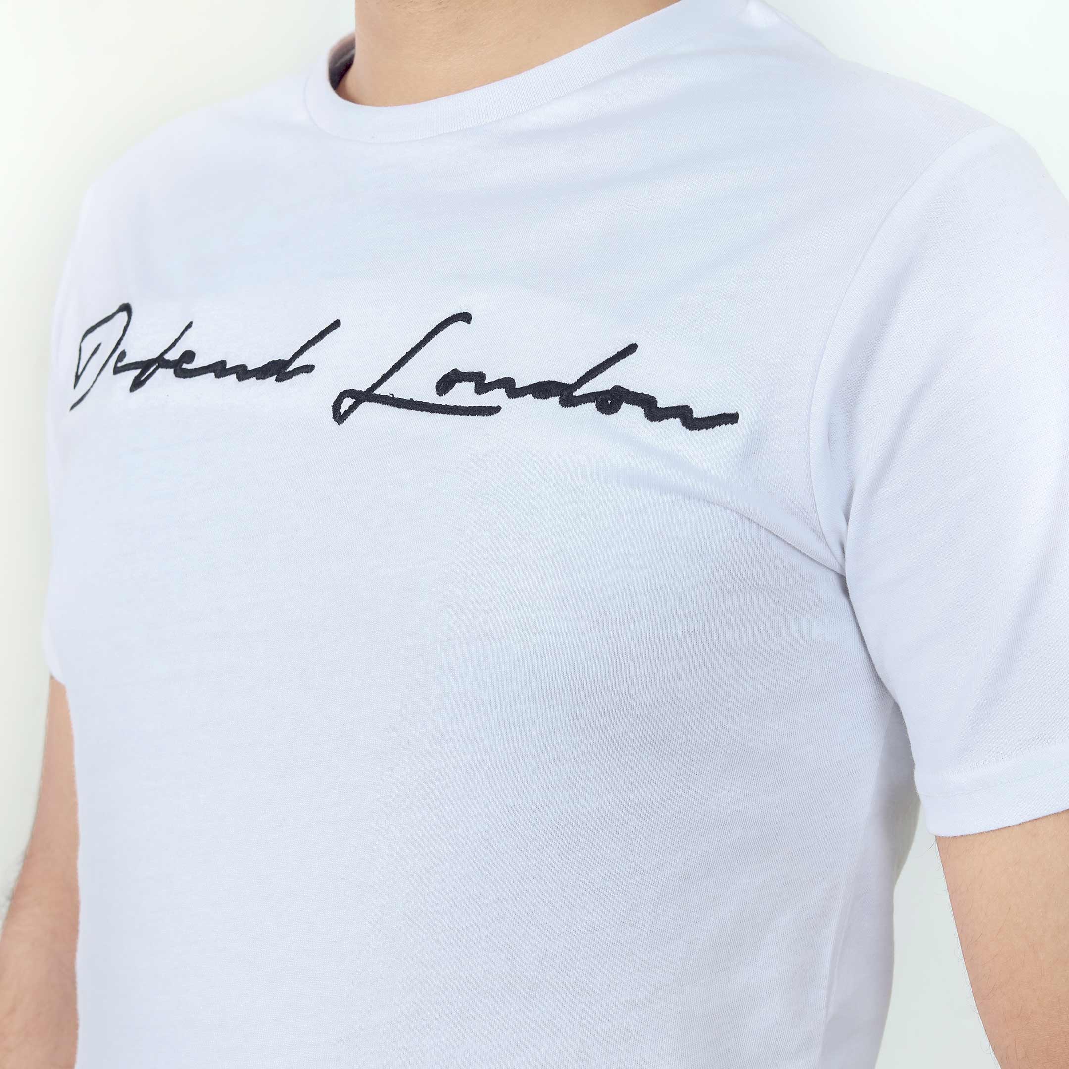 DFND Brand T-Shirt White With Signature
