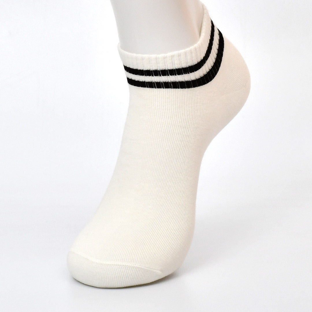 Unique Design Premium Cotton No Show  Ankle Socks (Any Random Color)