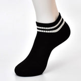 Unique Design Premium Cotton No Show  Ankle Socks (Any Random Color)