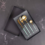 4 Pcs Lavish Single Serving Stainless Steel Cutlery Set Collection