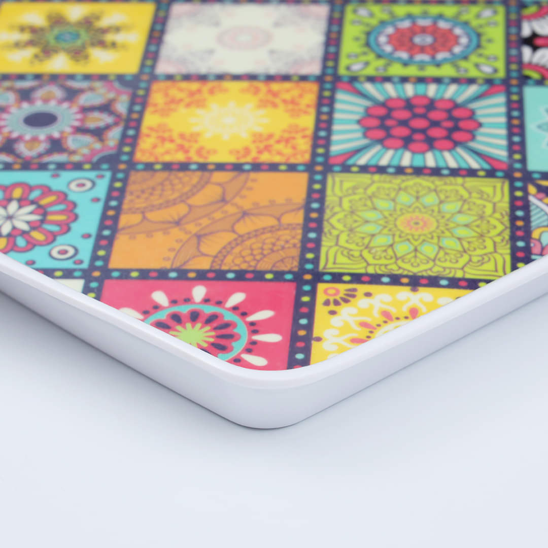 Melamine Colorful Mosaic Pattern Serving Tray