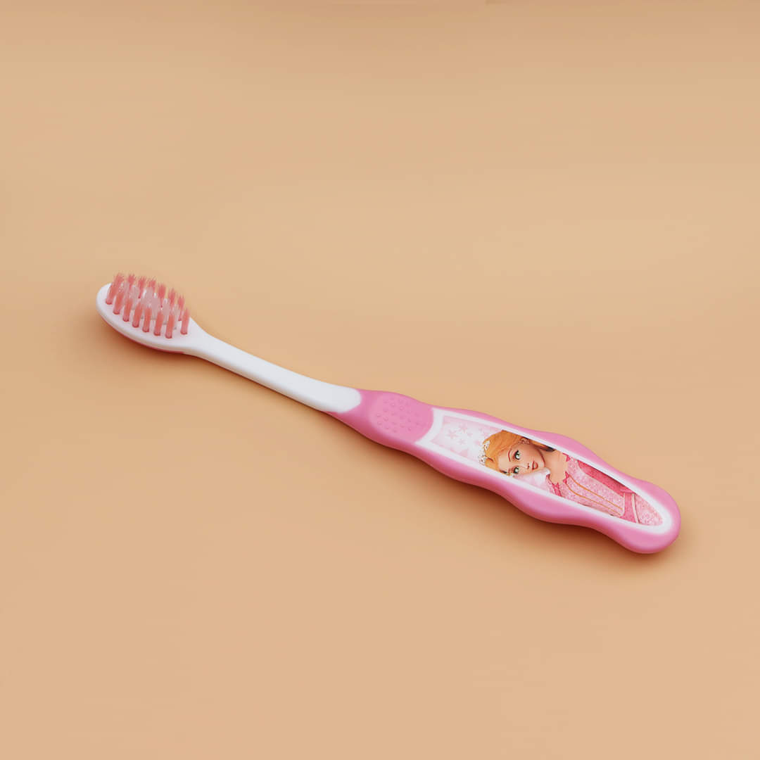 Cartoon Character Soft Bristles Kids Toothbrush Pack of 3