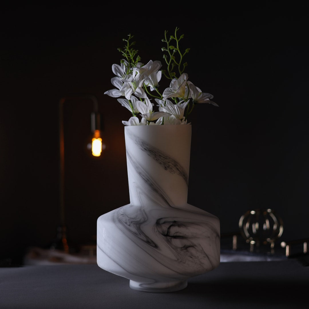Nordic Style Marble Base Vase
