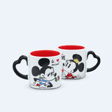 Pair of Lovely Characters Ceramic Mugs - BE MINE