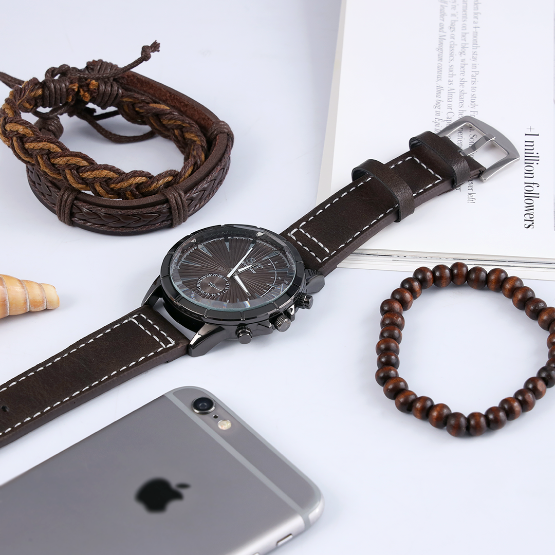 Stunning Bronson Quartz Men's Watch Gift Set
