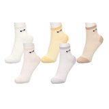 Fashion Icon Premium Cotton No Show Ankle Socks (Pack of 5)