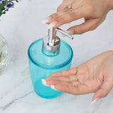 Glossy Turquoise Plasticware Bath Accessories Set- 3 PCS
