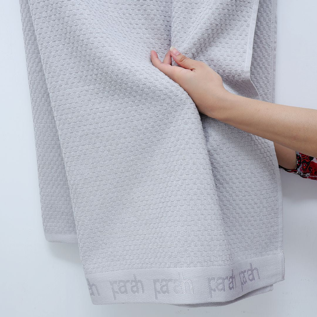 Zero Twist Honey Comb Design Bath Towels