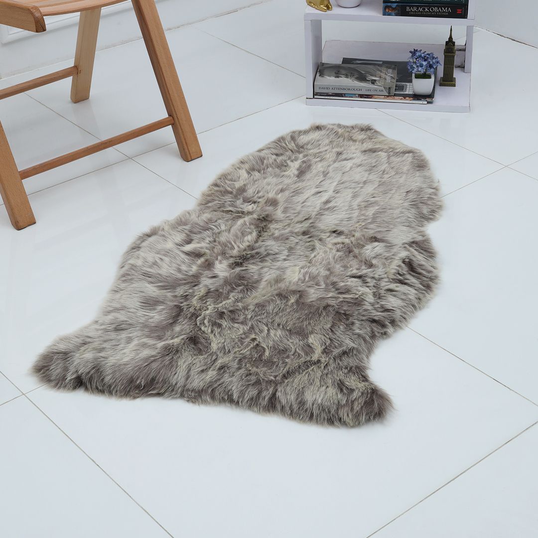 Indoor Anti-Slip Shaggy Carpet- Husky Gray