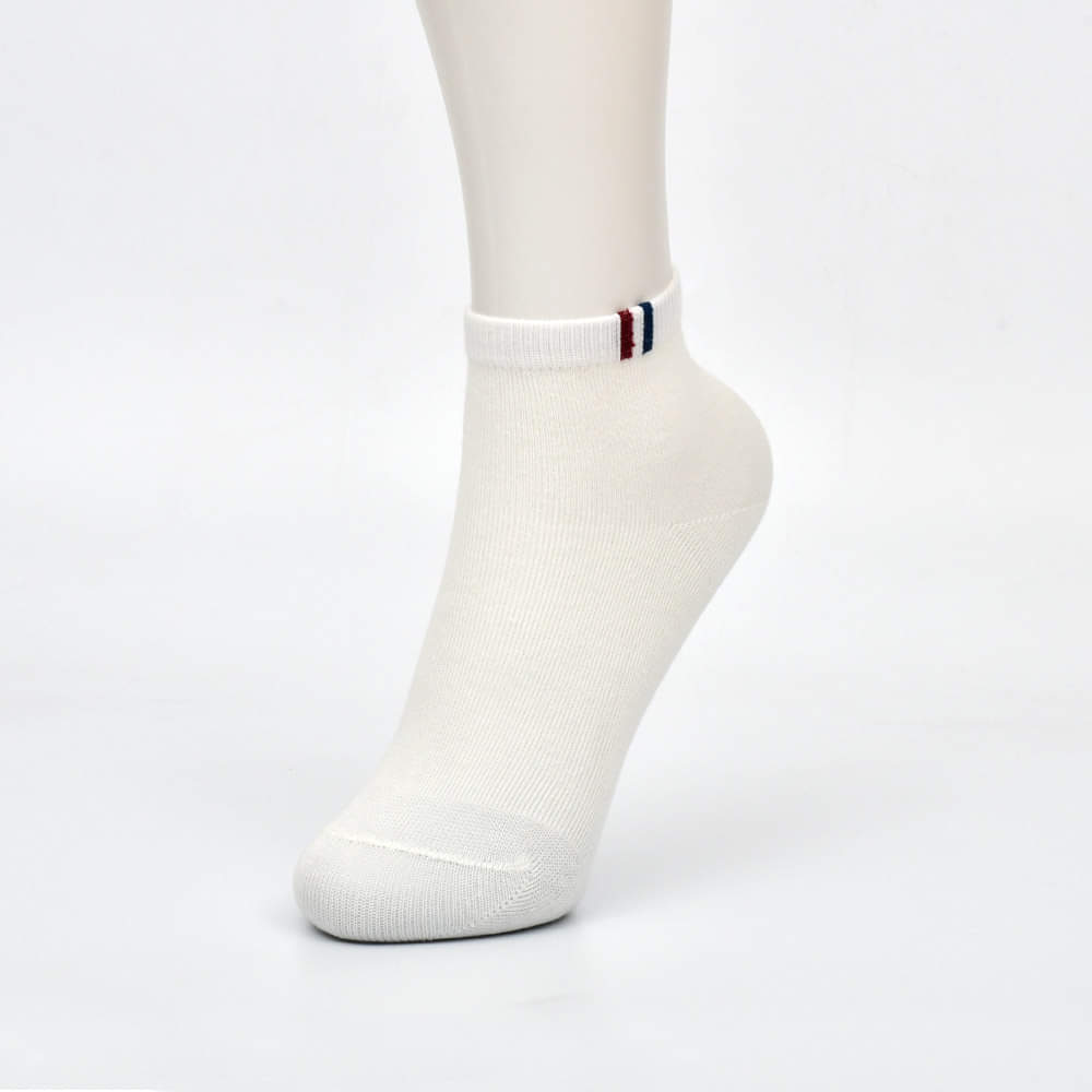 Stripes Design Premium Cotton No Show Ankle Socks (Pack of 5)