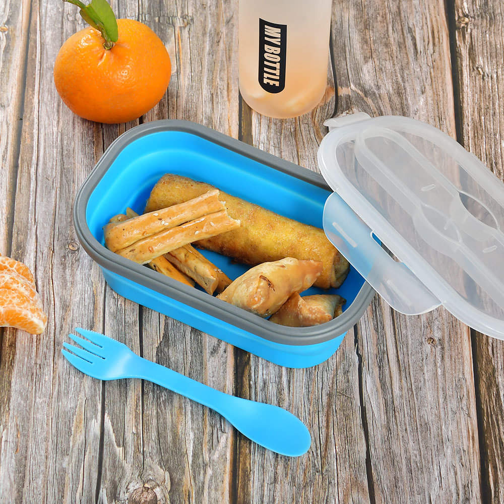 Silicon Foldable Lunch Box-Small