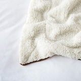 Ultra Soft Sherpa Throw Blanket - Chocolate