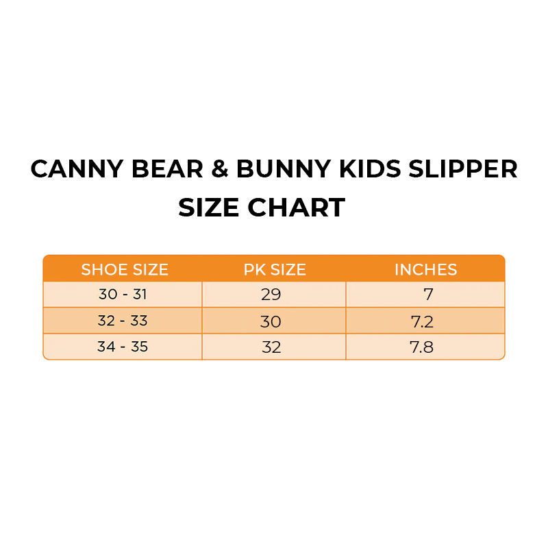 Bear & Bunny Design Kids Slipper