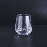 Engraved Pattern Diamond Shape Glass Set-6 Pcs