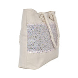 Ladies Shoulder Bag Glitter Tote Design- Light Pink