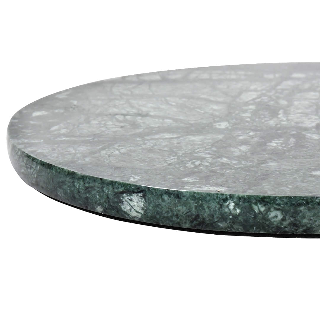 Nordic Green 2 Tier Round Marble Serving Tray