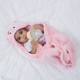 Premium Fleece Hoodie Baby Blankets