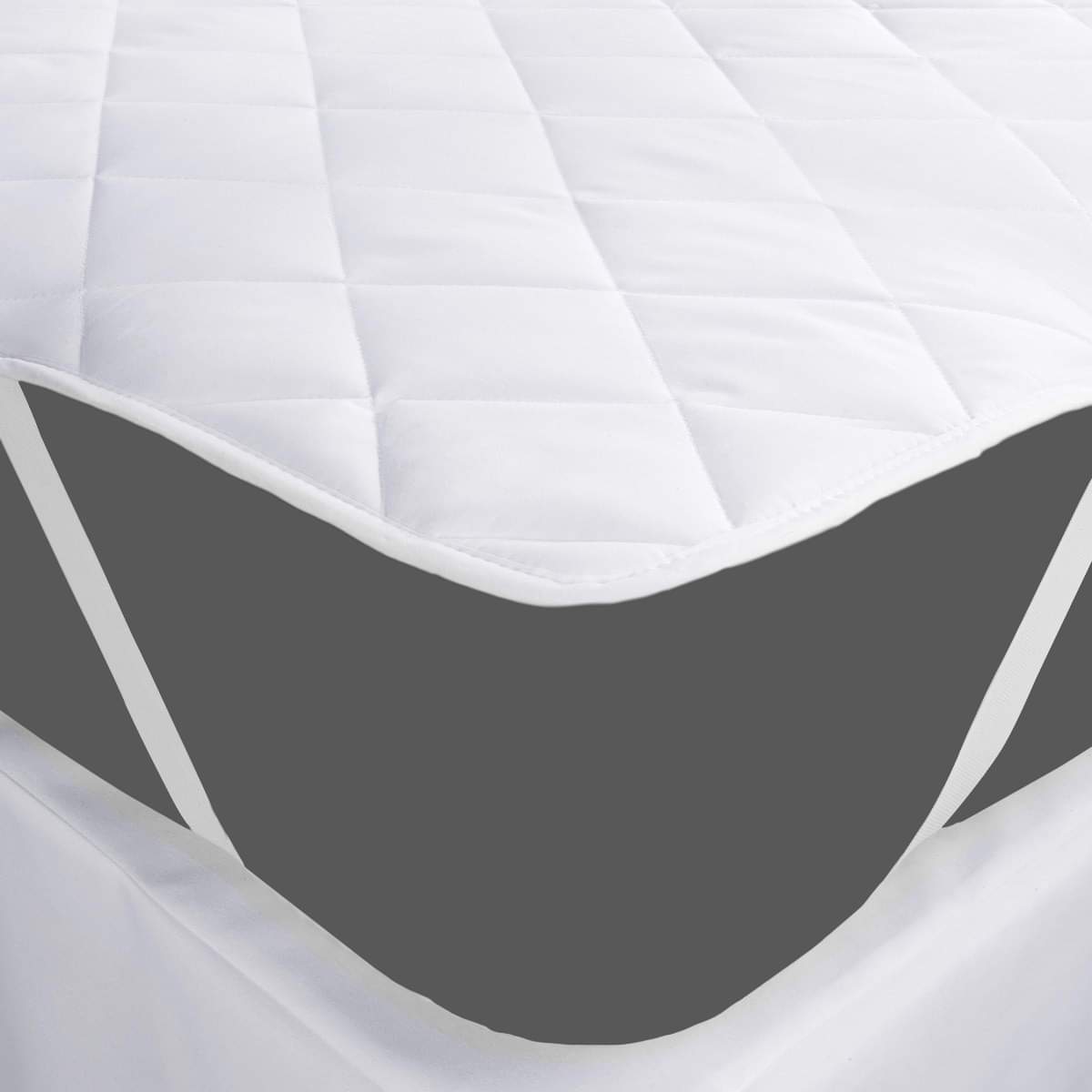 Microfiber Quilted Strapped Mattress Protector
