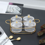 4 Dip Round Luxury Compartment Set With Lid