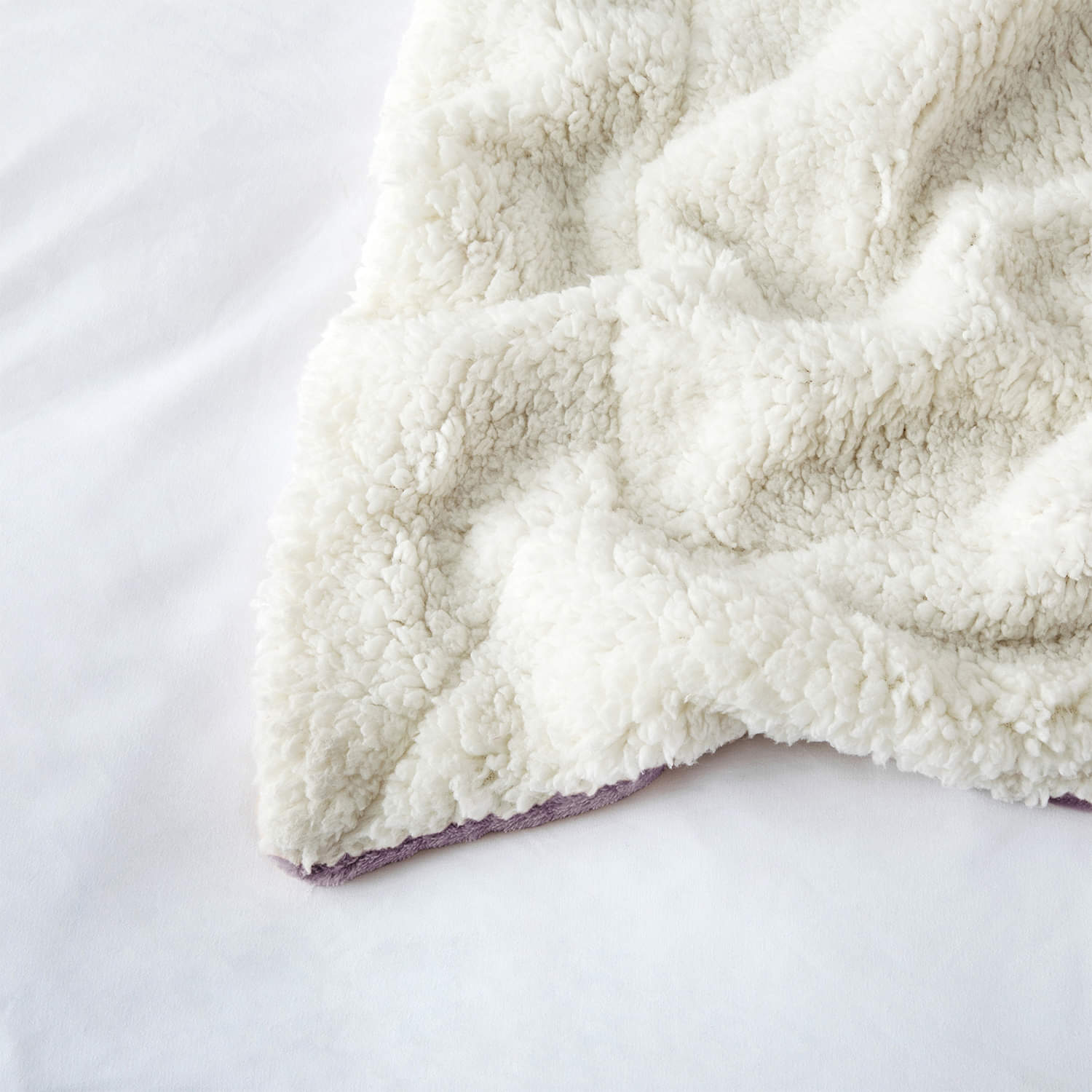 Ultra Soft Sherpa Throw Blanket - Lavender