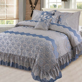 Palachi Luxury Quilted Bridal Bed Set- 14 Pcs