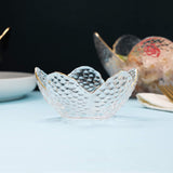 Moderno Lily Shaped Glass Sauce Serving Bowl